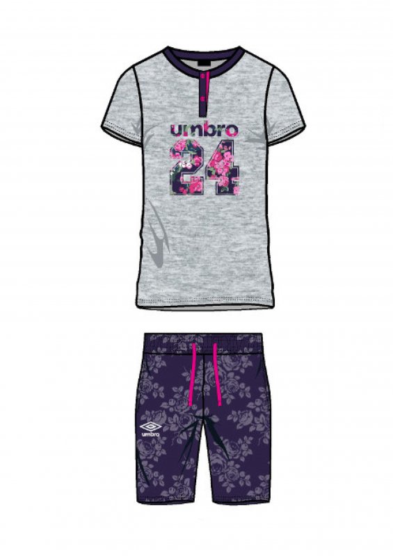 UMBRO pyžamo dámské krátké 12006  šedé | Vermali.cz